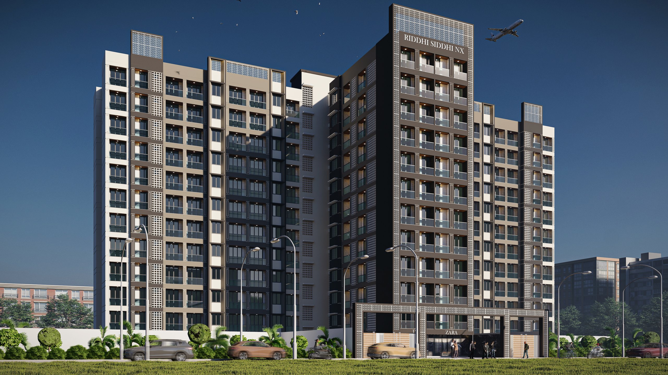KAL 1 - residential towers visualization by Square Space