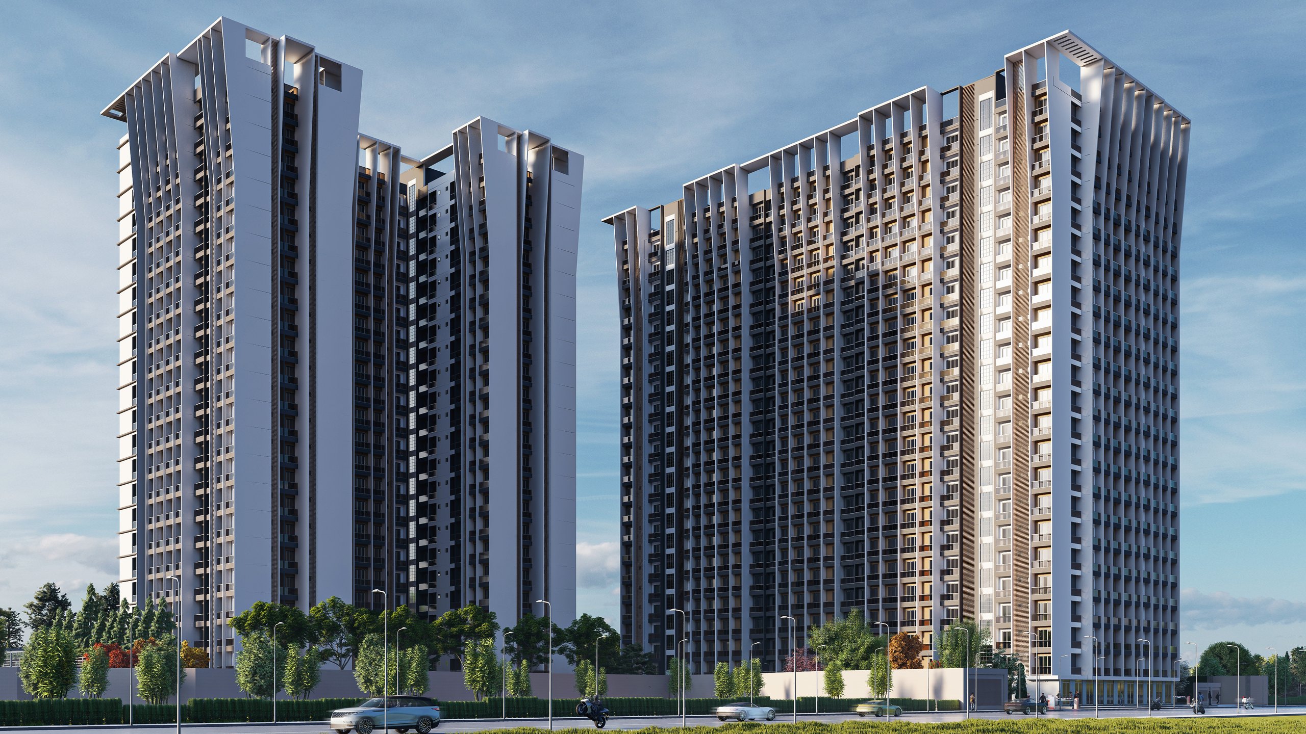 KAL 3 - residential towers visualization by Square Space