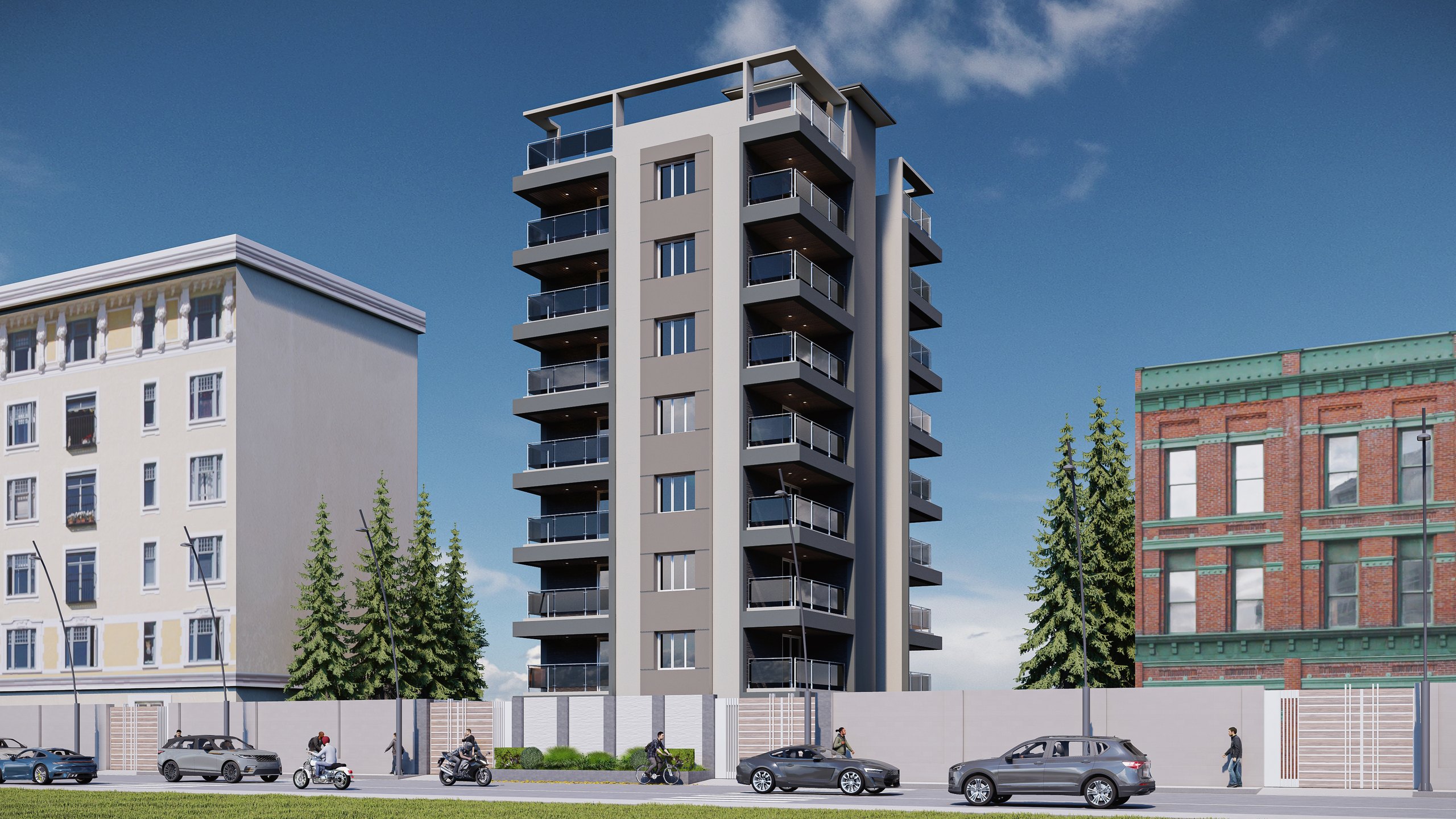Ariz - residential building visualization by Square Space