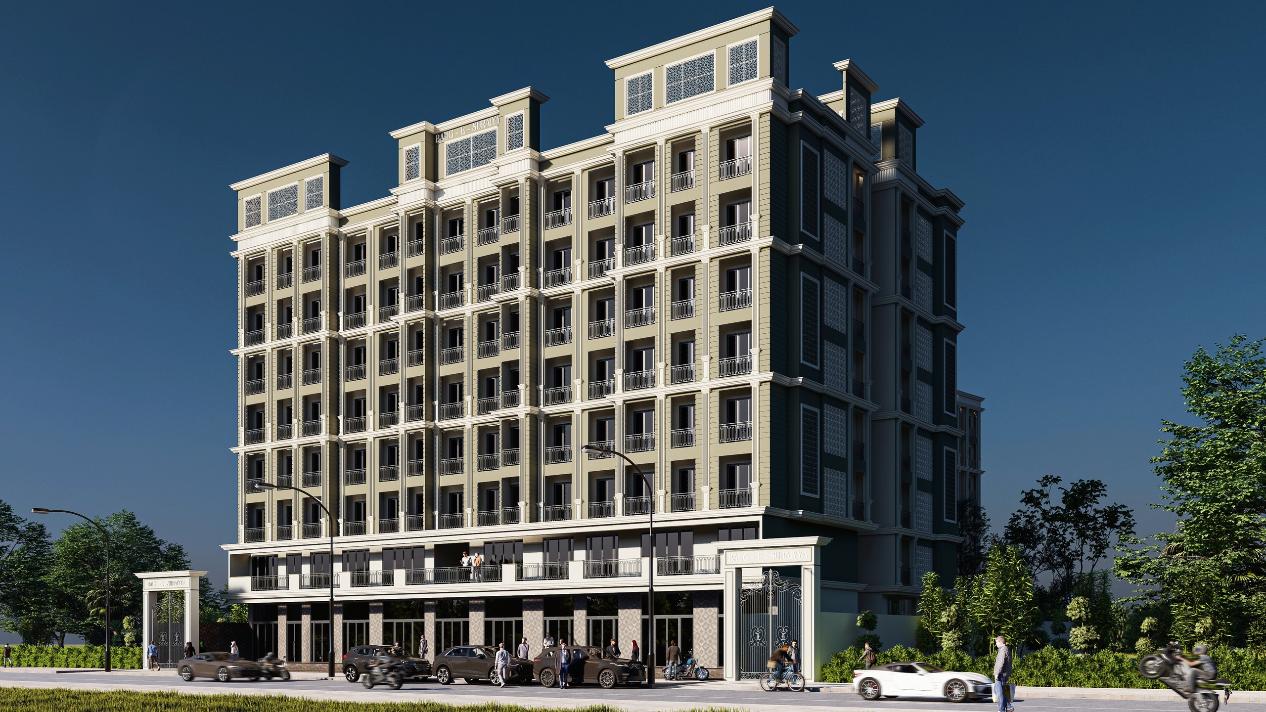Baug-e-Suraiyya - residential and commercial development by Square Space