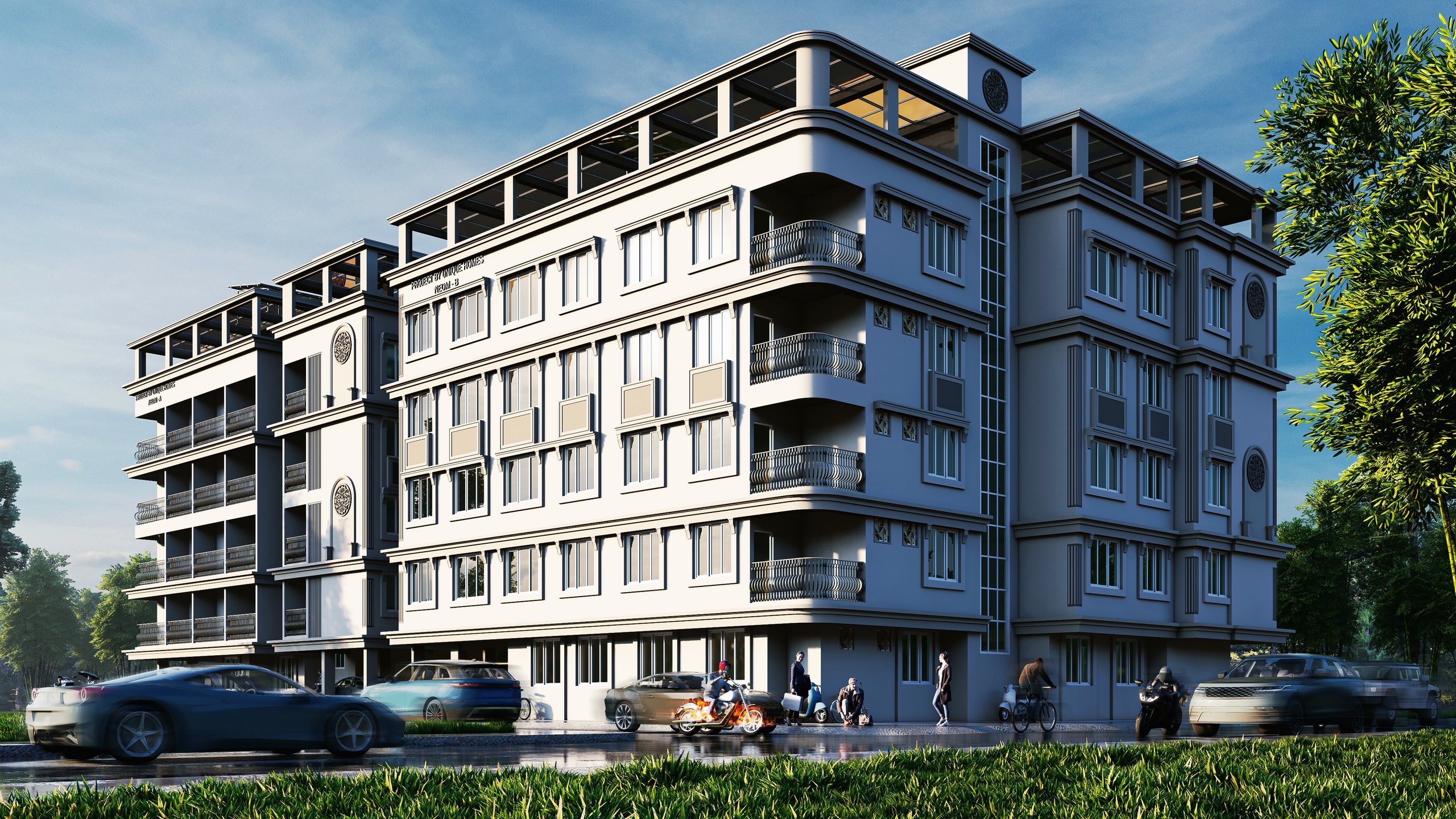 Faraz - residential building visualization by Square Space