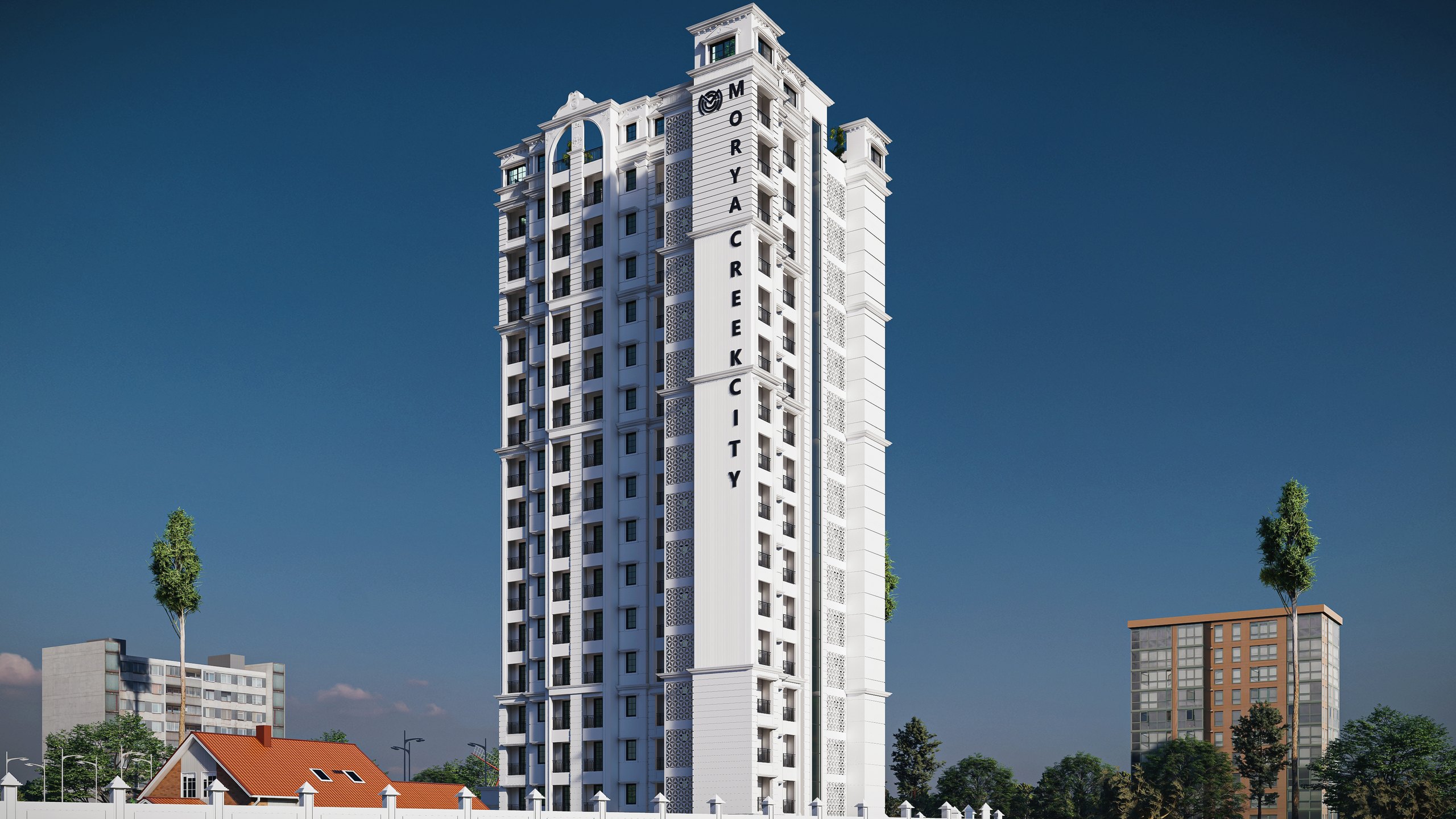 Kevani - residential tower visualization by Square Space