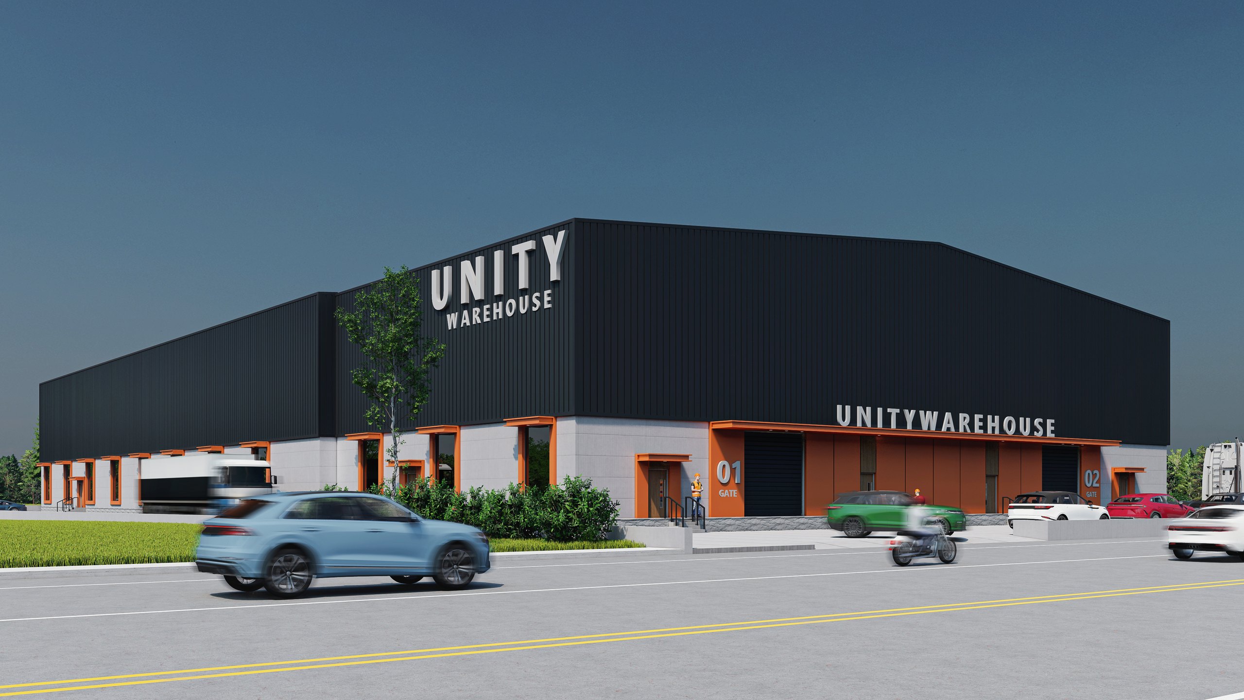 Lonad Warehouse - commercial warehouse visualization by Square Space