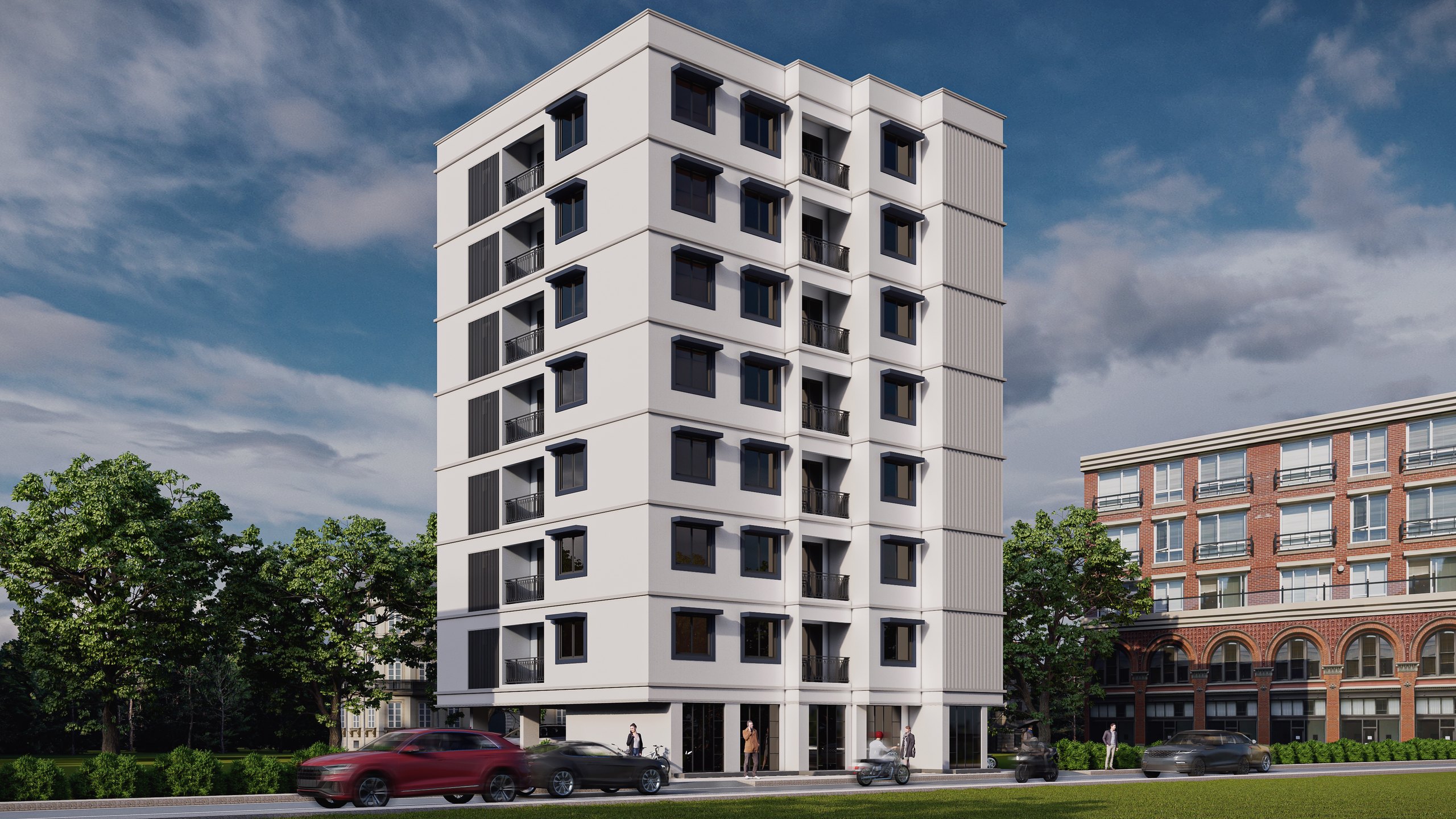 Mumtaz - residential building visualization by Square Space